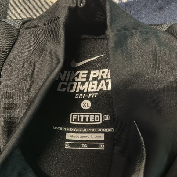 MENS nike pro combat athletic shirt sz xl - Picture 3 of 4